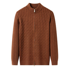Fashion Autumn New Zipper Collar Sweater Men