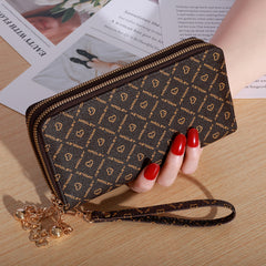 Casual Double Zip Large-capacity Wallet
