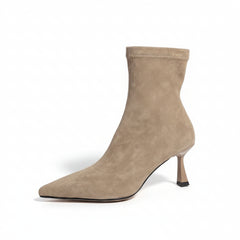 Fashion Versatile Pointed Toe Slim Ankle Boots