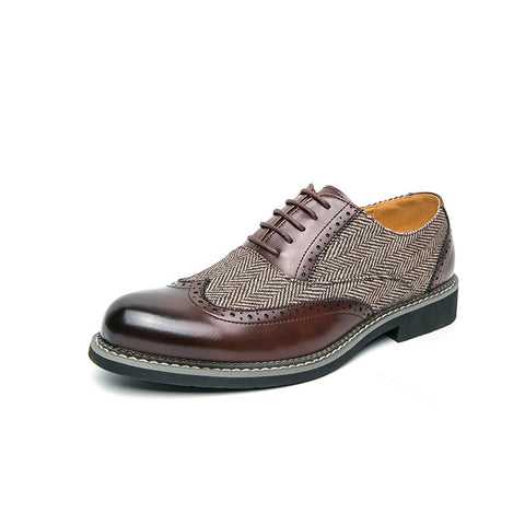 Brogue Men's Formal Wear Leather Shoes