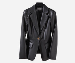 Women's Slim Skinny Leather Jacket