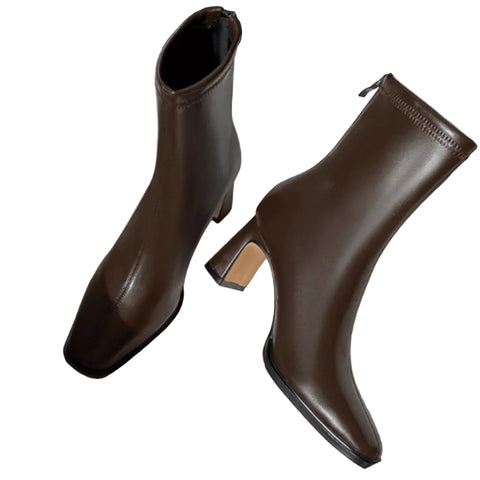 New Style Ankle Boots With Velvet Heels