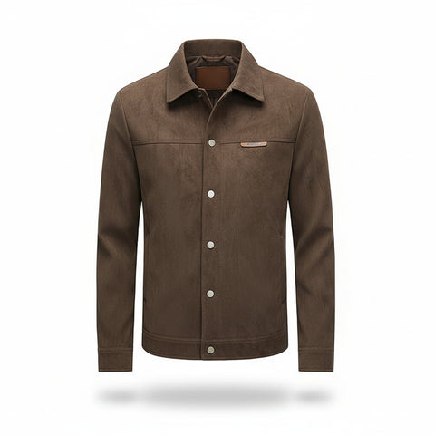 Suede Lapel Spring Men's Jacket