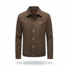 Suede Lapel Spring Men's Jacket