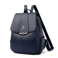 New Women's Backpack PU Soft Leather