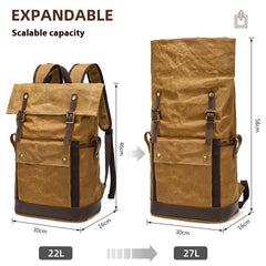 Horse Leather Backpack Outdoor Bag