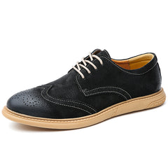 Leather Low Top Breathable Men's Shoes