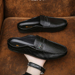 Half-wrapped Men's Loafers Slip