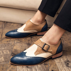 Men's Colour Leather Shoes Fashion Trend