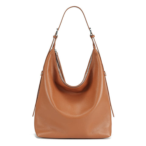 Large-Capacity Genuine Leather Shoulder Bag