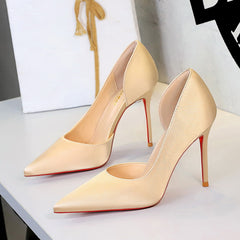 Shallow Mouth Red Bottom High Heels Women