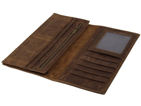 Vintage Horse Leather Long Wallet