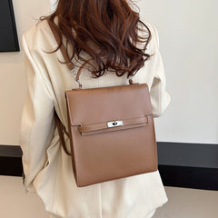Vintage Buckle Backpack Multifunctional Bag