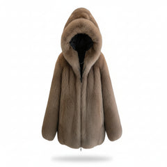 Trendy Fox Fur Coat