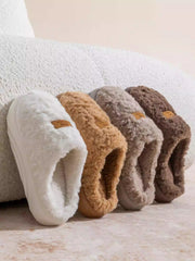 Womens Plush Thick Soled Cotton Slippers Warm Non Slip Perfect For Indoor Home Wear