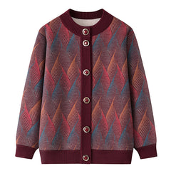Female Fleece-lined Thick Warm Sweater