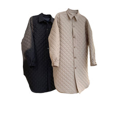 Quilted Cotton Coat Loose And Thin Mid-length Jacket