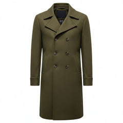 Woolen Male Double-breasted Coat
