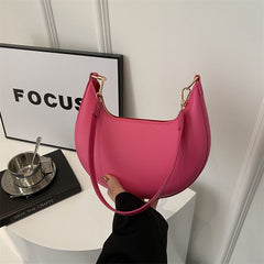 New Simple All-Match Textured Shoulder Bag For Women