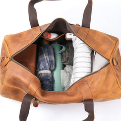 Men's Genuine Leather Travel Bag