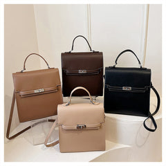 Vintage Buckle Backpack Multifunctional Bag
