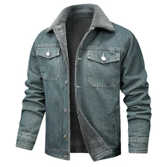 Denim Coat Fleece-lined Men
