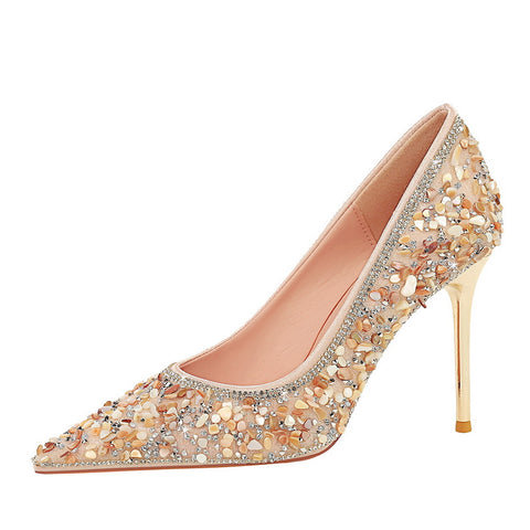 Versatile Rhinestone Wedding Bridal Shoes