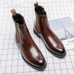 Trendy High Top Leather Shoes