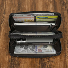 Women's Fashion Double Zipper Long Wallet