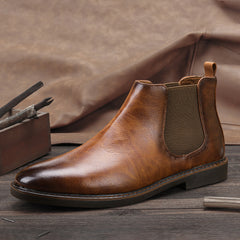 Men Boots Waterproof Leather Shoes