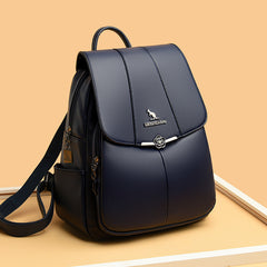 New Women's Backpack PU Soft Leather