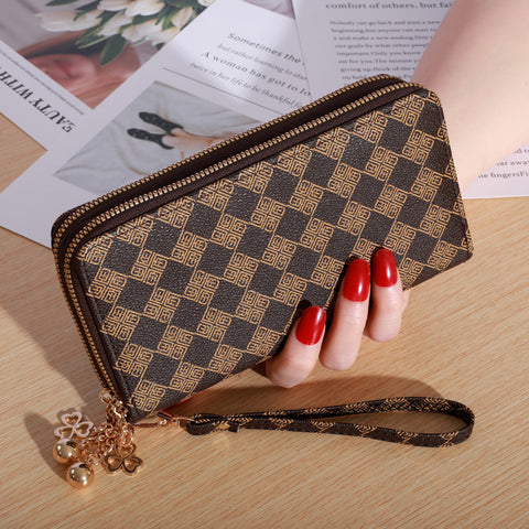 Casual Double Zip Large-capacity Wallet