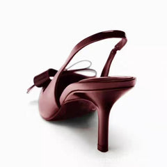 Patent Leather Women's Open-back High Heels