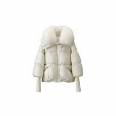 Loose Lapels Sense Puffer Jacket Coat