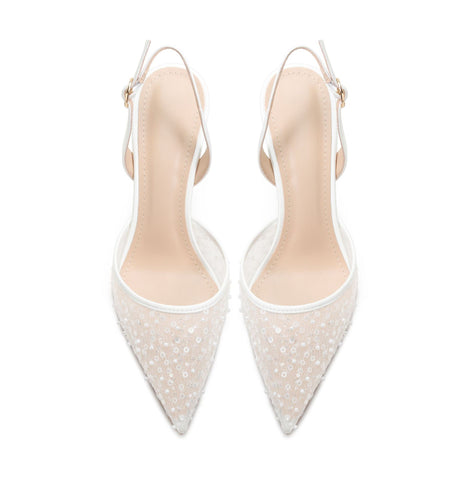 Women's Hollow Bead High-heeled Sandals