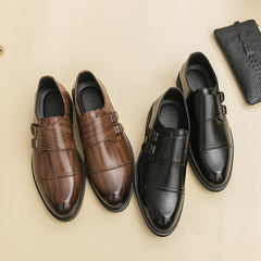 Pointed-toe Business Formal Leather Shoes