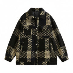 Winter Ruffian Handsome Lapel Long Sleeve Jacket Men