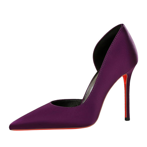 Shallow Mouth Red Bottom High Heels Women