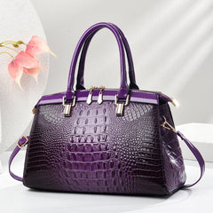 Patent Leather Large-Capacity Commuter Handbag European And American Style