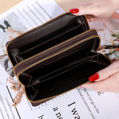 Casual Double Zip Large-capacity Wallet