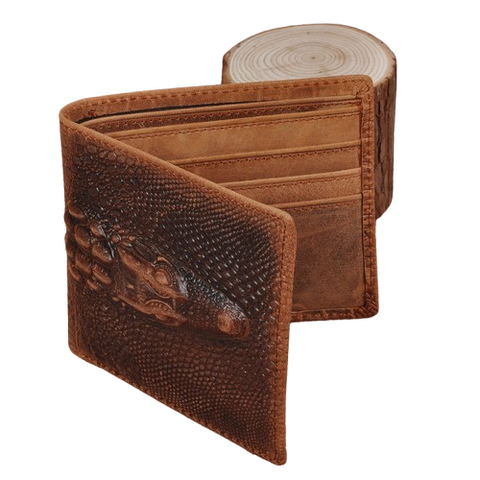 Leather Hand-stitched Short Wallet