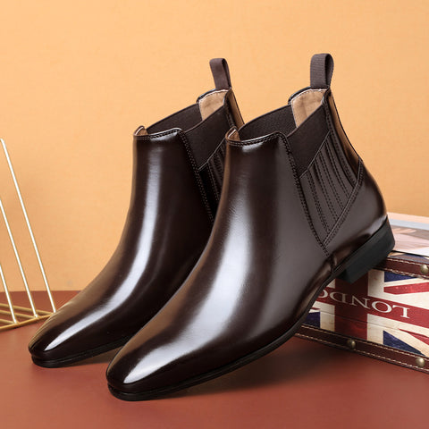 Pointed Toe Chelsea-style Men Fashion Shoes