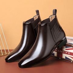 Pointed Toe Chelsea-style Men Fashion Shoes