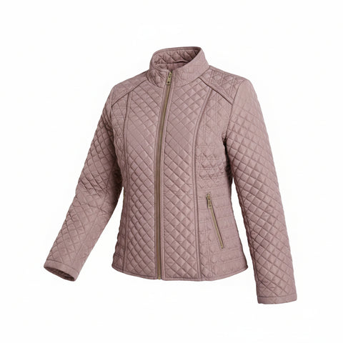 Women's Stand Collar Lightweight Quilted Jacket