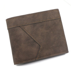 Men's Short Matte Leather Wallet