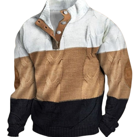 Half Zipper Sweater For Men Winter