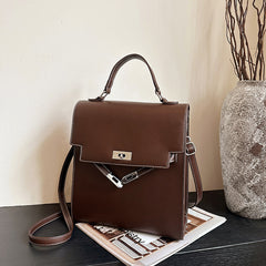 Vintage Buckle Backpack Multifunctional Bag