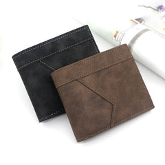 Men's Short Matte Leather Wallet