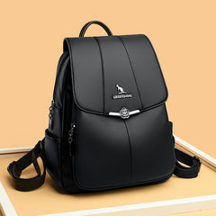 New Women's Backpack PU Soft Leather