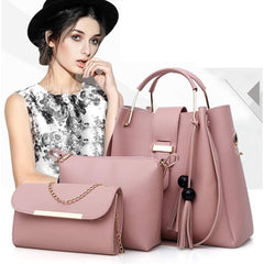 Women Purse And Handbag 3Pcs Bag Set